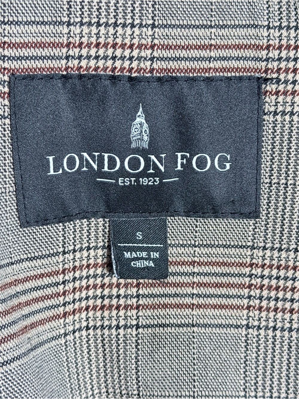 London Fog Classic Black Trench Coat Small - Picture 2 of 13